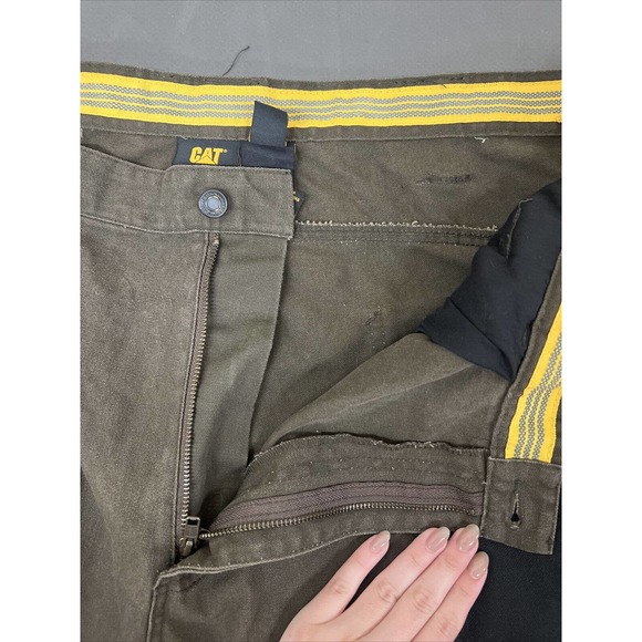 Caterpillar Work Pants Men's CAT Trademark Holster CARGO Tool Pockets sz 50/30 - Picture 5 of 12